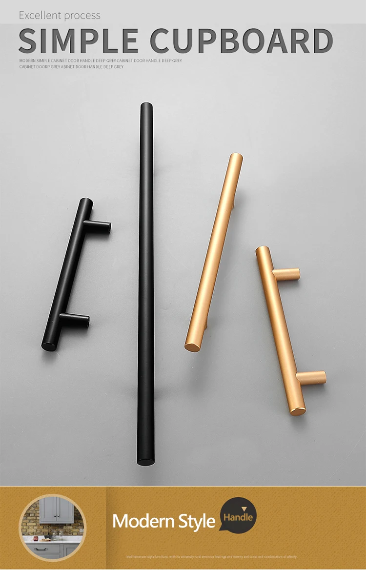 Door Handles T Bar Pull Straight Handle Drawer Knobs (1)