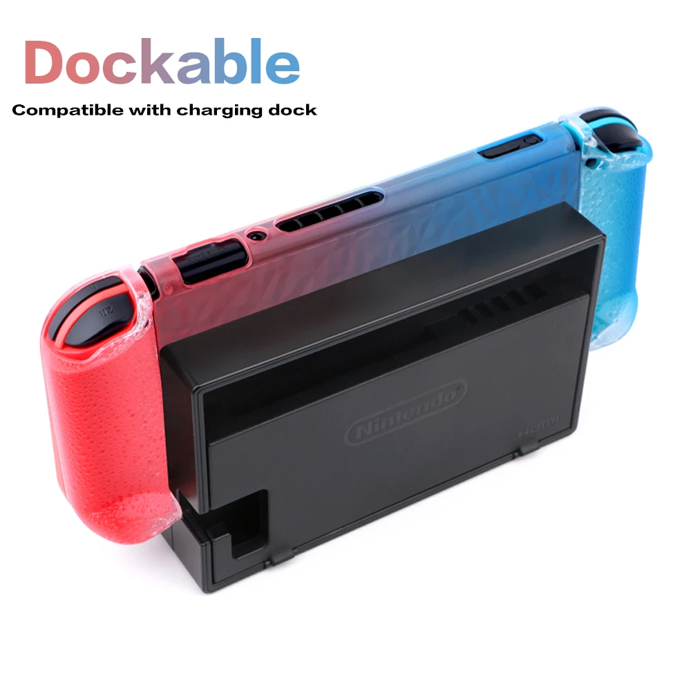 Прозрачный чехол Dockable Crystal ABS для Nintendo Switch NS NX жесткий прозрачный с градиентными