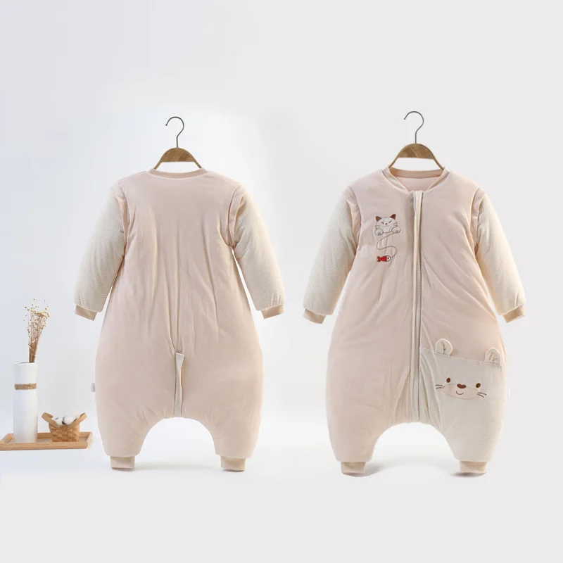 Утолщенный От 0 до 4 лет-зимний детский спальный мешок Slaapzak для младенцев, Детский комбинезон для пеленания, весенний Детский комбинезон BDZ888