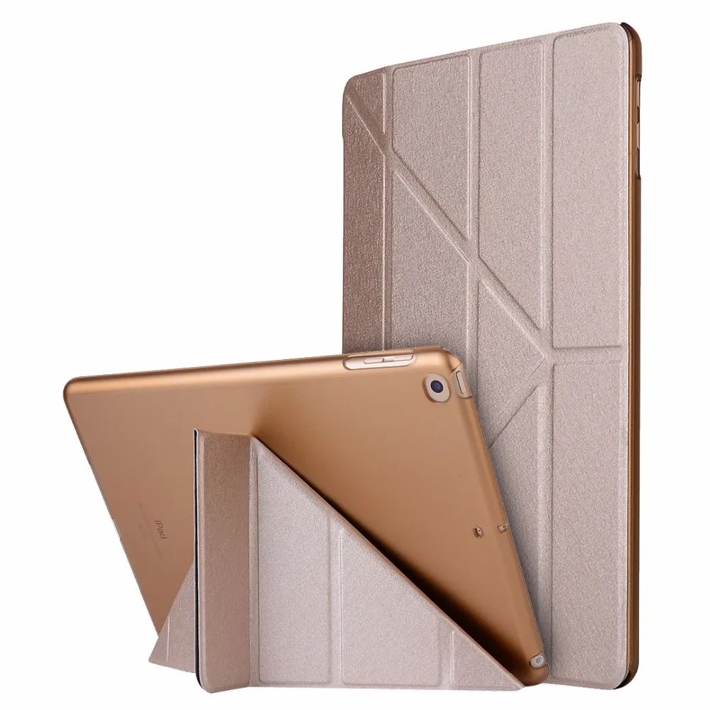Умный чехол для iPad Mini4 Ультратонкий из искусственной кожи + прозрачный накладка