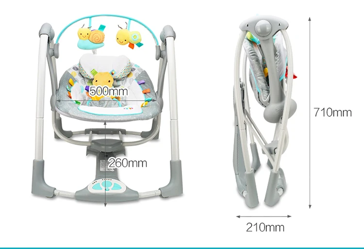 Роскошное детское кресло-качалка колыбель-качели, музыкальное Электрическое Кресло-Качалка, кресло-кресло, чтобы загладить новорожденного
