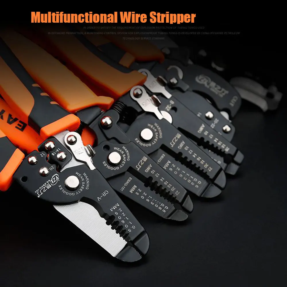 

Hot Sale Multifunctional Cable Wire Stripper Cutter Crimper Automatic TAB Terminal Crimping Plier Tools Dropshipping