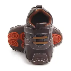 Мода детские PU кожа малыша первых шагов на мягкой подошве для Обувь для мальчиков новорожденных мальчиков кроссовки для 0-18 м Новый