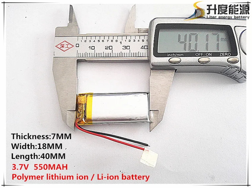 Li-po 1 шт. [SD] 3,7 в, 550 мАч, [701840] полимер литий-ионный/литий-ионный аккумулятор для игрушка, портативное зарядное устройство, gps, mp3, mp4, сотовый телефон, динамик