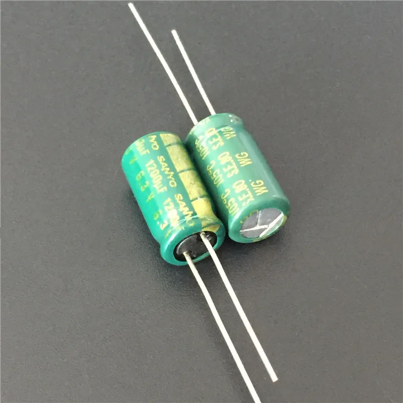 100pcs 1200uF 6.3V SANYO WG Series 8x15mm Super Low ESR 6.3V1200uF