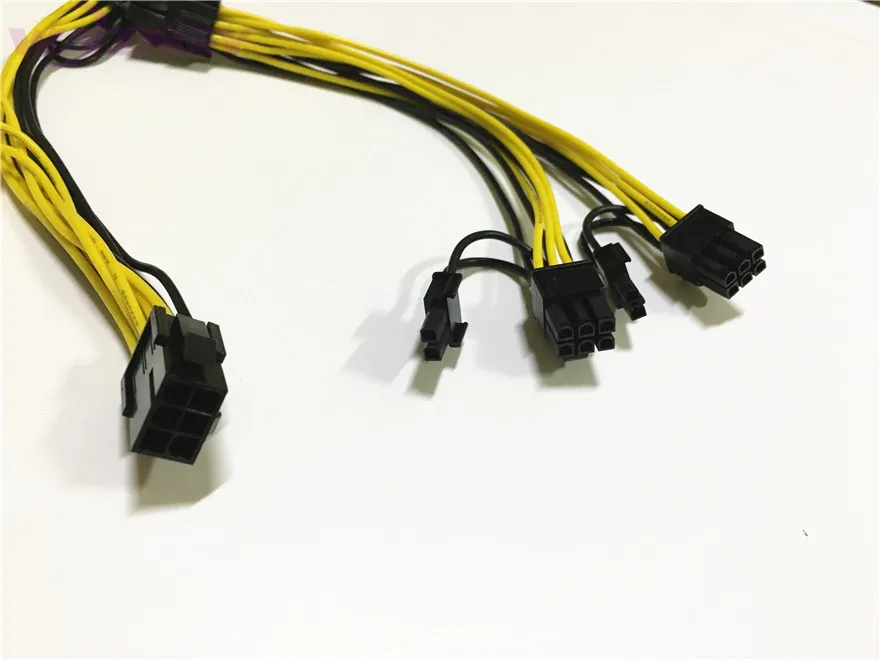Видеокарта GPU Molex 6 pin PCI Express на 2 контакта PCIe 8 (6 + 2) для материнской платы видеокарты
