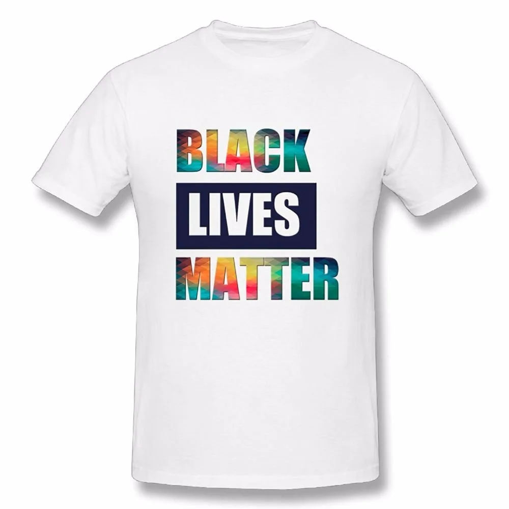 Bulk T Shirts Crew Neck Mens Tshirt Funny Black Lives Matter White ...