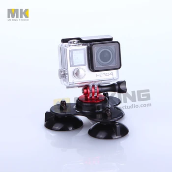 

2014 New Arrival Gopro Accessories Removable Low Angle Gopro Sucker Cups Suction +Screw for GoPro Hero 4 3+ 3 2 1