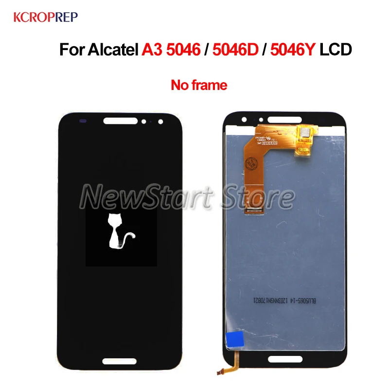 

For Alcatel A3 5046 LCD Display Touch Screen Digitizer Assembly No Frame 5.0" For Alcatel 5046D 5046Y lcd Replacement Accessory