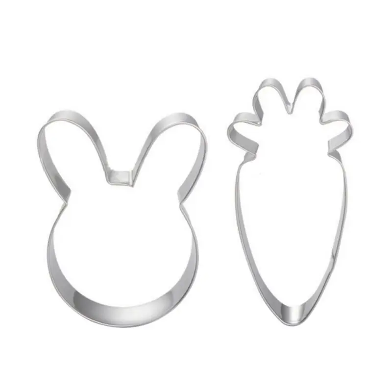 

Stainless Steel Cookie Cutter Cute Cookies Cutting Mold DIY Rabbit Radish Shape Cookies Tools Kitchen Baking Ware Accessories