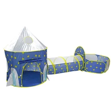 Складная детская палатка 3 в 1 с космическим кораблем, детская палатка для сухого бассейна Wigwam Tipi, ракета, корабль, палатка для детей, бассейн, детская комната