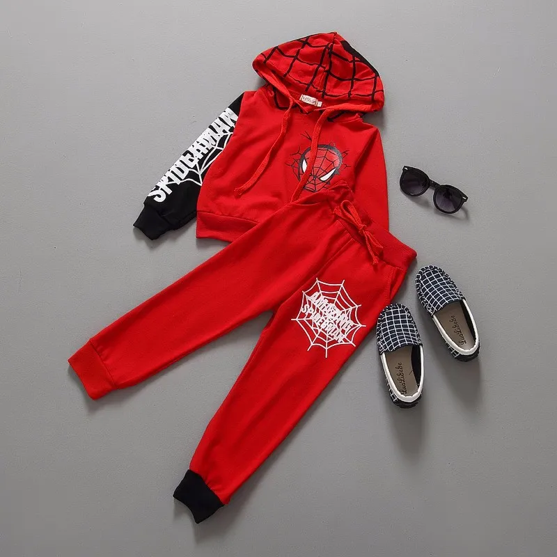 Spiderman Children Boys Clothing set Baby Boy Spider man Sports Suits 2-6 Years Kids 2pcs Sets Spring Autumn Clothes Tracksuits