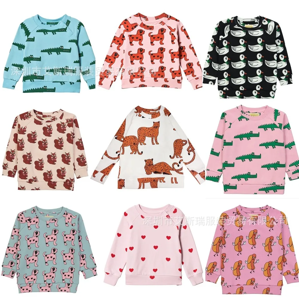 

Kids Velvet Sweatshirts 2018 Autumn Winter Hugo Brand Boys Girls Cartoon Print Sweatshirts Baby Children Cotton Fashion Tops