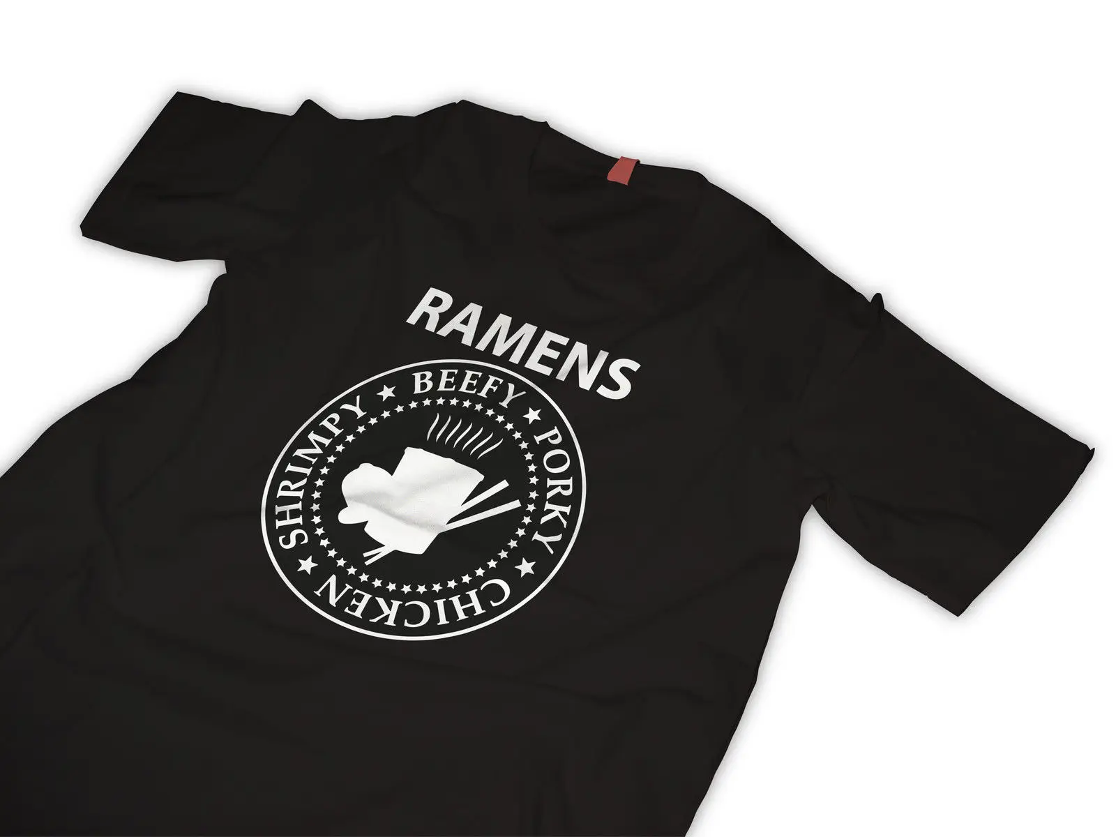 В Ramens футболка не The Ramones лапша и супница Летняя мужская модная удобная