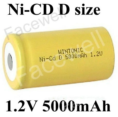 Batería recargable de 1,2 v, tamaño d, cd ni cd, 1,2 v, nicd, 5000 mAh, mah, alta capacidad, 10 piezas|nicd batterybateria bateria - AliExpress