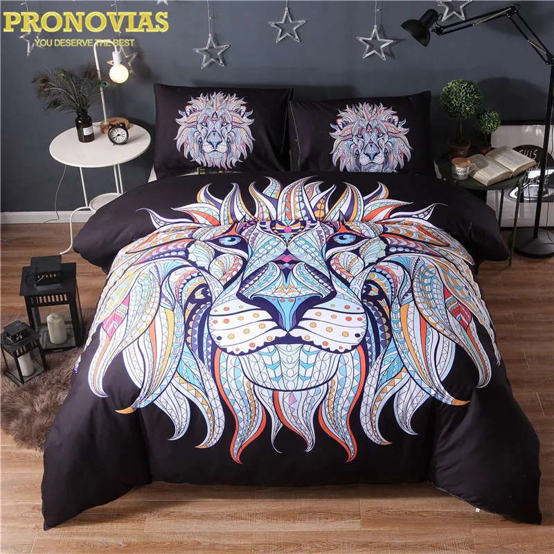 

Pronovias boho mandala lion the king duvet/doona cover fashion bedding set king queen double twin size