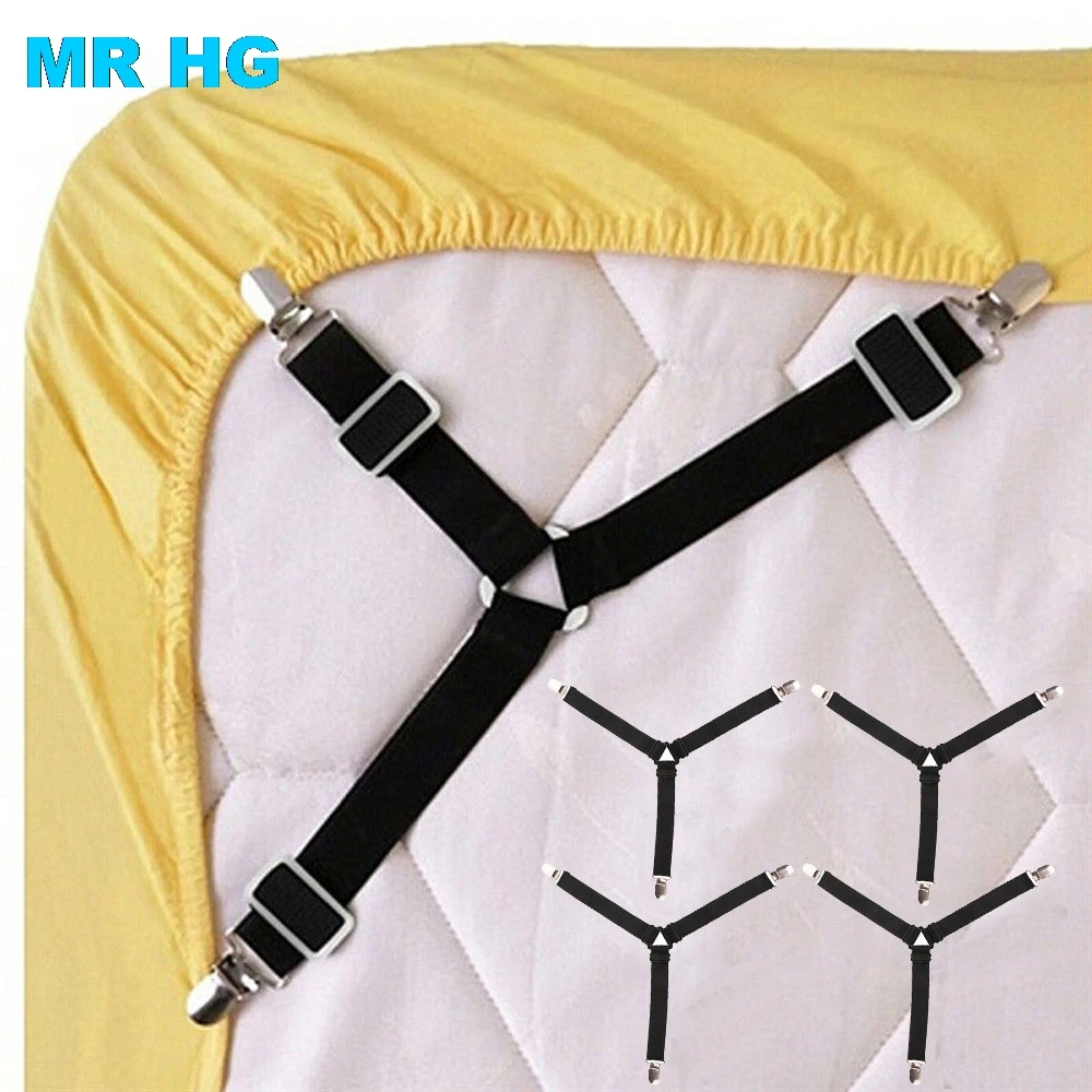 4PcslotBedSheetBuckleKeepSheetInPlaceBedspreadFastener