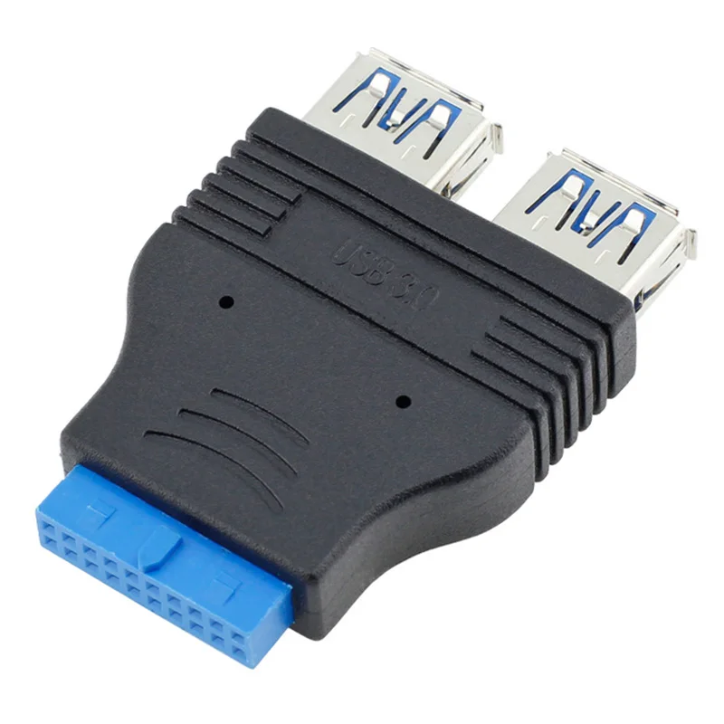 Dual Port 3.0 to Motherboard Mainboard Internal 20pin Header Adapter,20-pins to 2 X USB Female - AliExpress