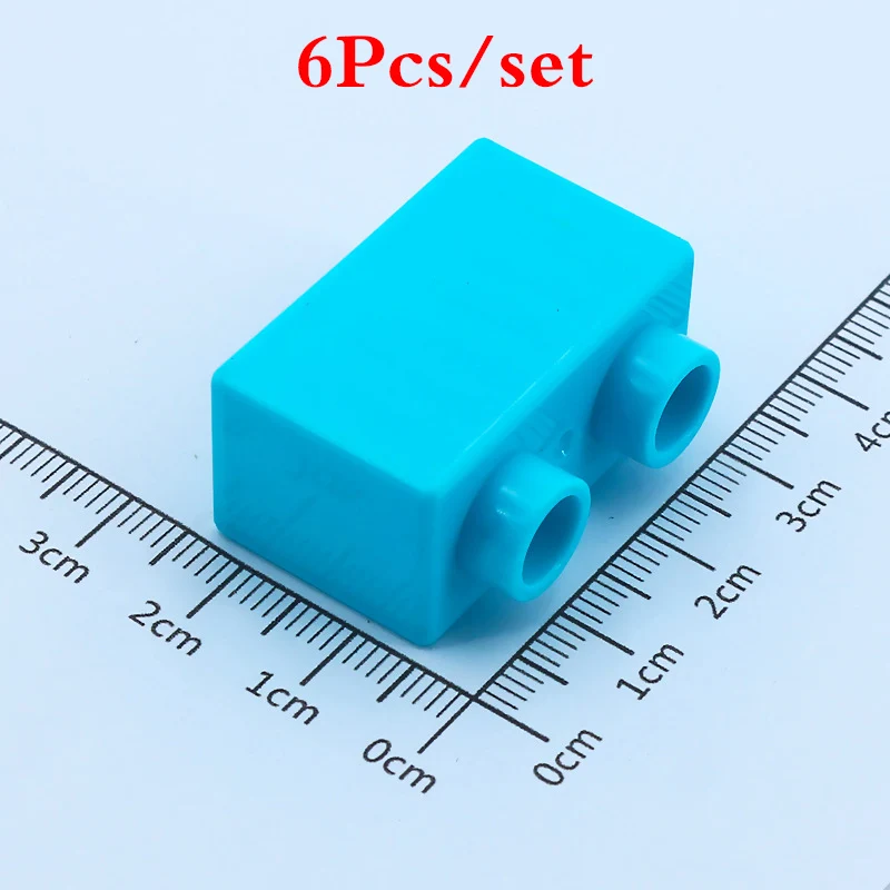 6pcsset 1X2 Thick Bricks Diy Big Size Building Blocks Bulk Accessories Compatible LegoING Duploed Toys For Children Educational Gift (14)