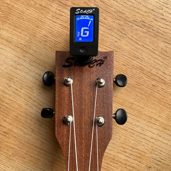 

2018 New SOACH Hot Sale Guitar Acoustic Digital Tuner Chromatic Bass Violin Ukulele Universal Portable Clip Guitar Tuner
