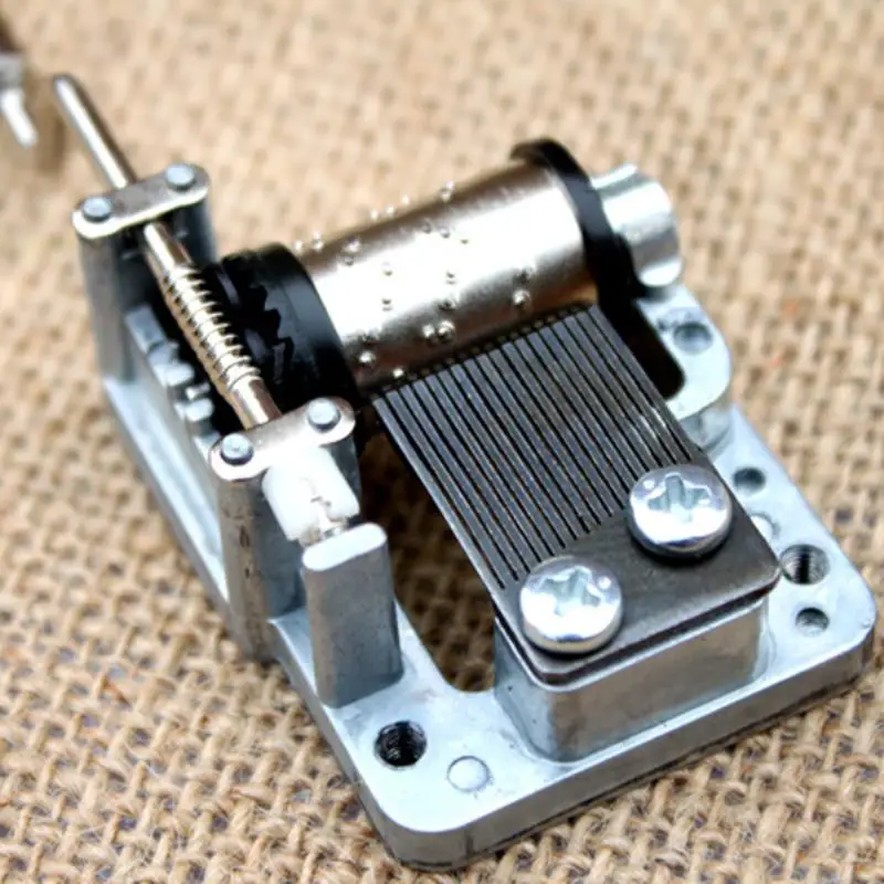 

Mayitr 5pcs/lot Swan Lake Hand Crank Movements Parts Craft DIY Music Box Movement Set 18 Tones Beautiful Melody Toy Gift