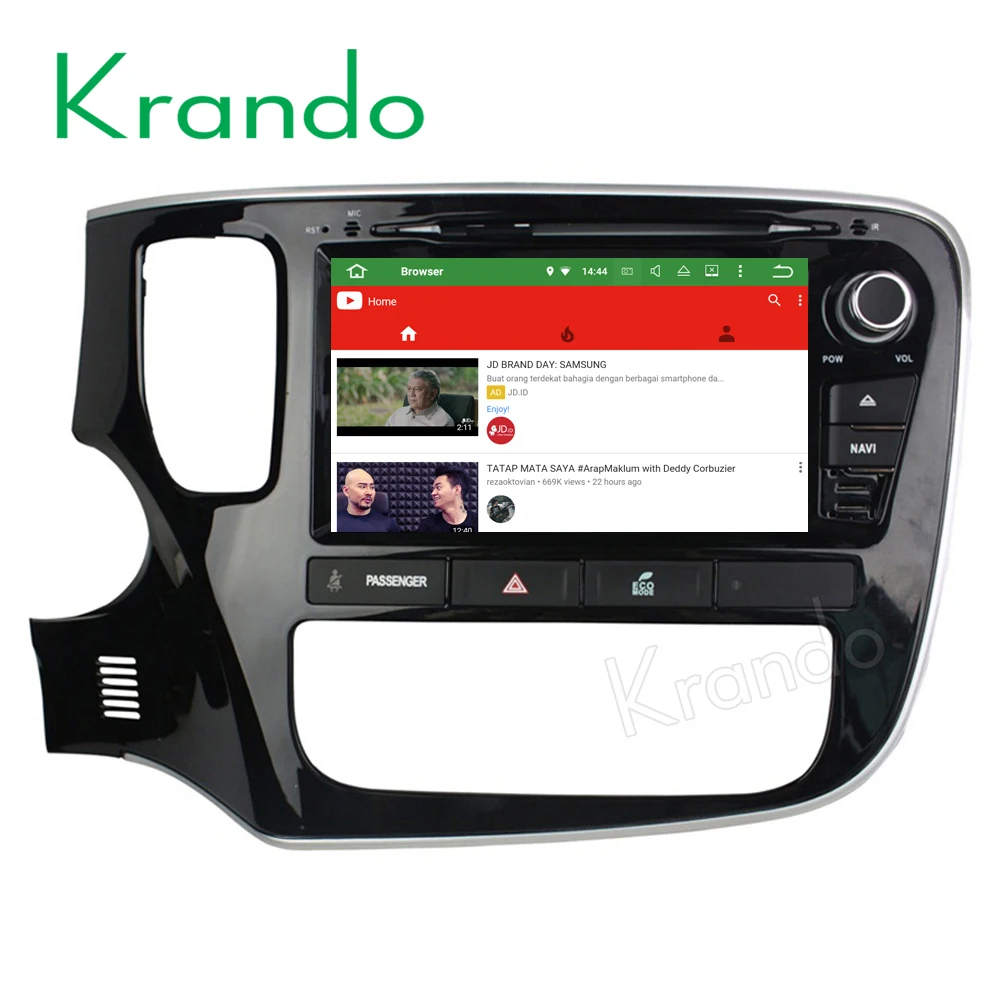 Krando Android 9,0 автомобильный Радио, DVD, GPS плеер мультимедиа для mitsubishi outlander навигационная система wifi 3g