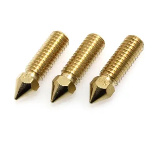 5pcs 3D Printer Extruder J Head Nozzle 0.2/0.4/0.5mm Large ...