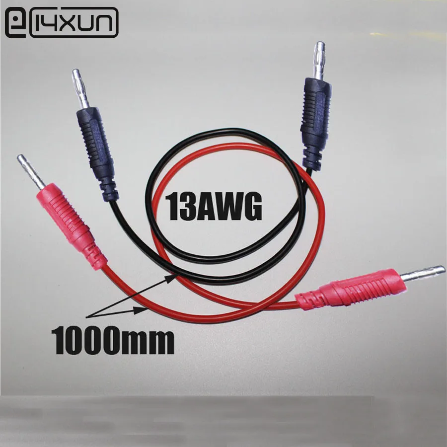 5pcs 1.0M male to male banana plug test line,1000mm Patch Cord, 13AWG