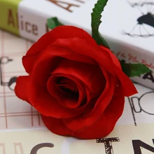 10 шт., искусственные розы, голова 9 см, шелковые искусственные розы, вечерние, свадебные принадлежности, настенные украшения, скрапбукинг, рукоделие, венок