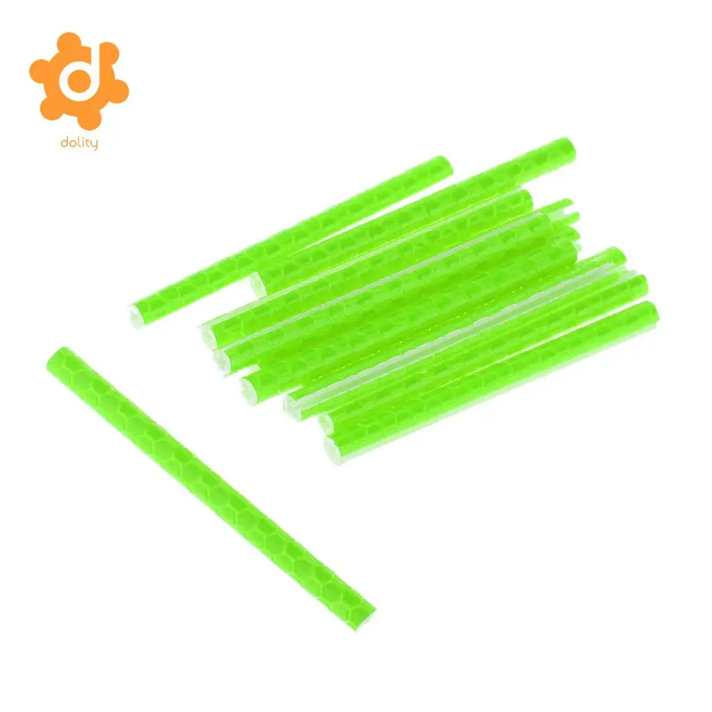 12pcs Bike Spoke Rod Wheel Reflector Reflective ABS Safety Tube Cooler with reflective spokes for all kinds of bicycles