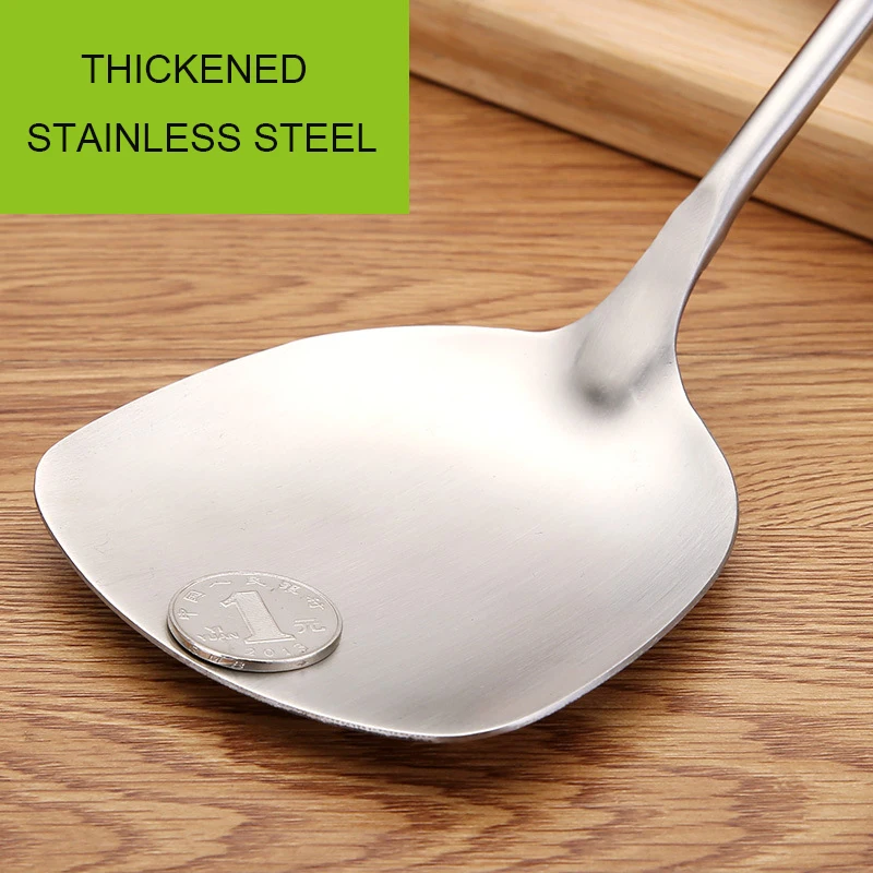 Heat-resistant 304 Stainless Steel Soup Spoon Shovel Turner Strainer Cooking Tools Utensils Set Kitchen Accessories Cookware Heat-resistant 304 Stainless Steel Soup Spoon Shovel Turner Strainer Cooking Tools Utensils Set Kitchen Accessories Cookware