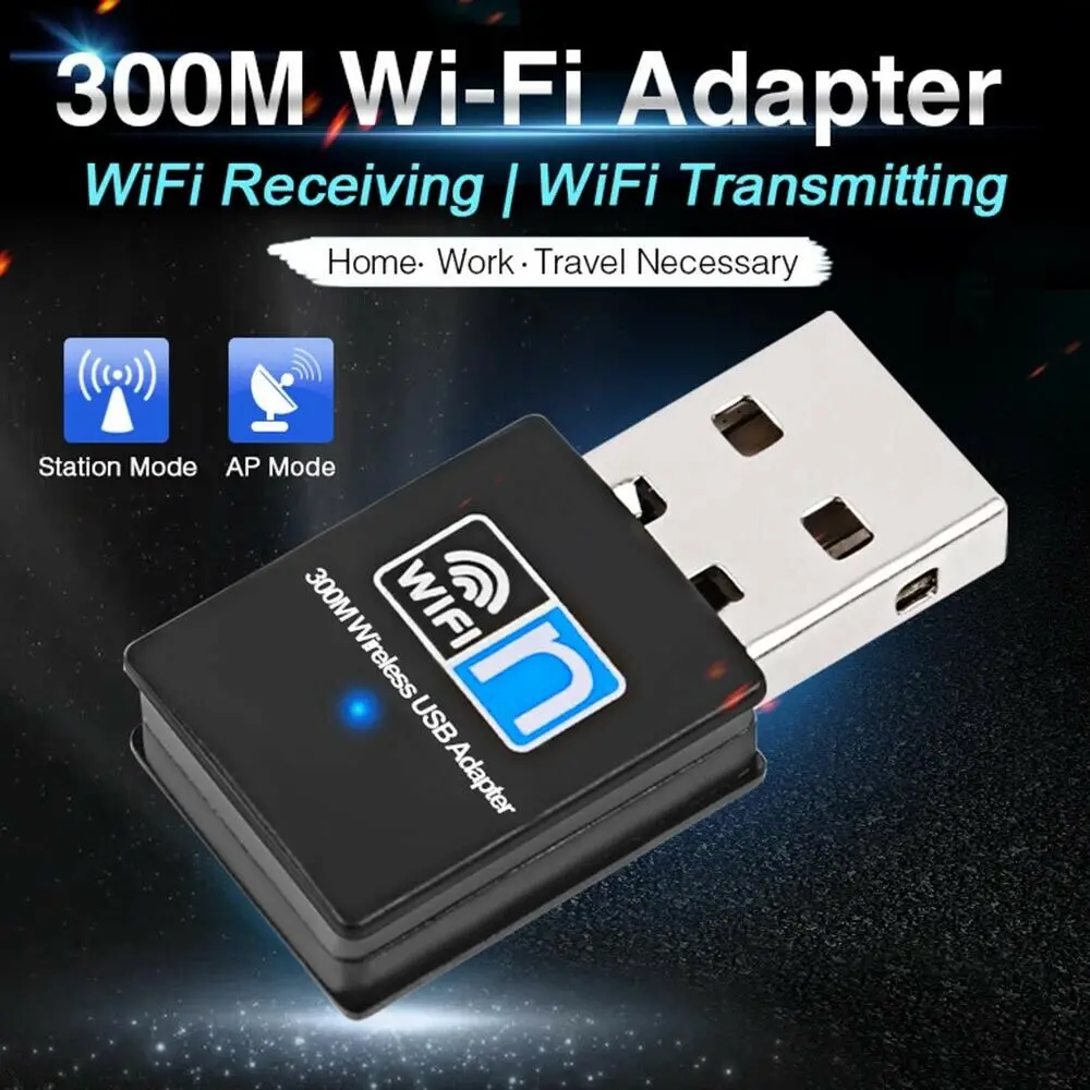 300 Мбит/с USB WiFi адаптер для проникновения стены Беспроводная Соединительная плата локальной компьютерной сети Wi-Fi ключ адаптер для