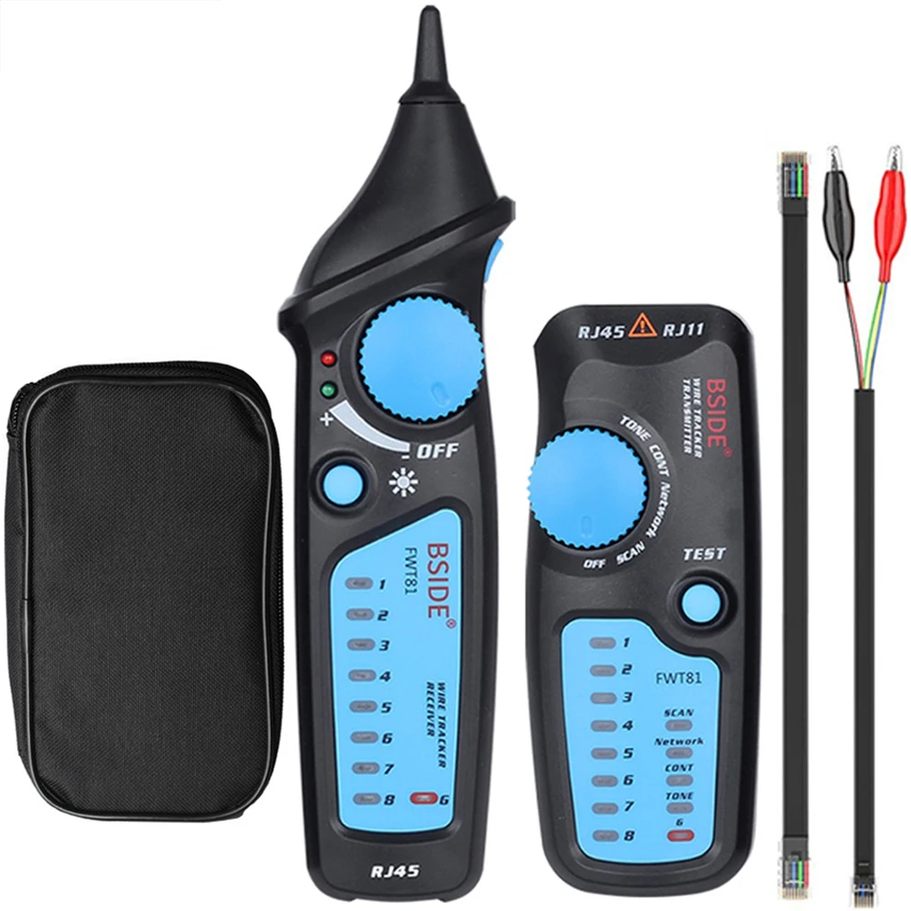 Acheter Réseau Ethernet câble LAN testeur Tracker téléphone RJ45 RJ11 fil téléphonique USB câble analyseur détecteur ligne Finder outils MS6812