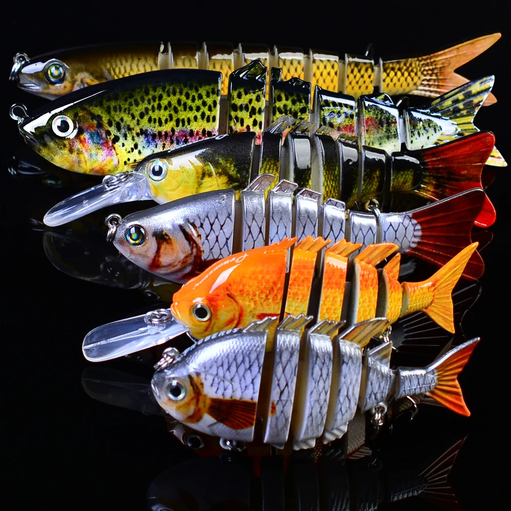  6pc/Lot Swimbait Fishing Lure Mix Weight Swim Bait High Carbon Hook Fishing Tackle 6 color Fishing 