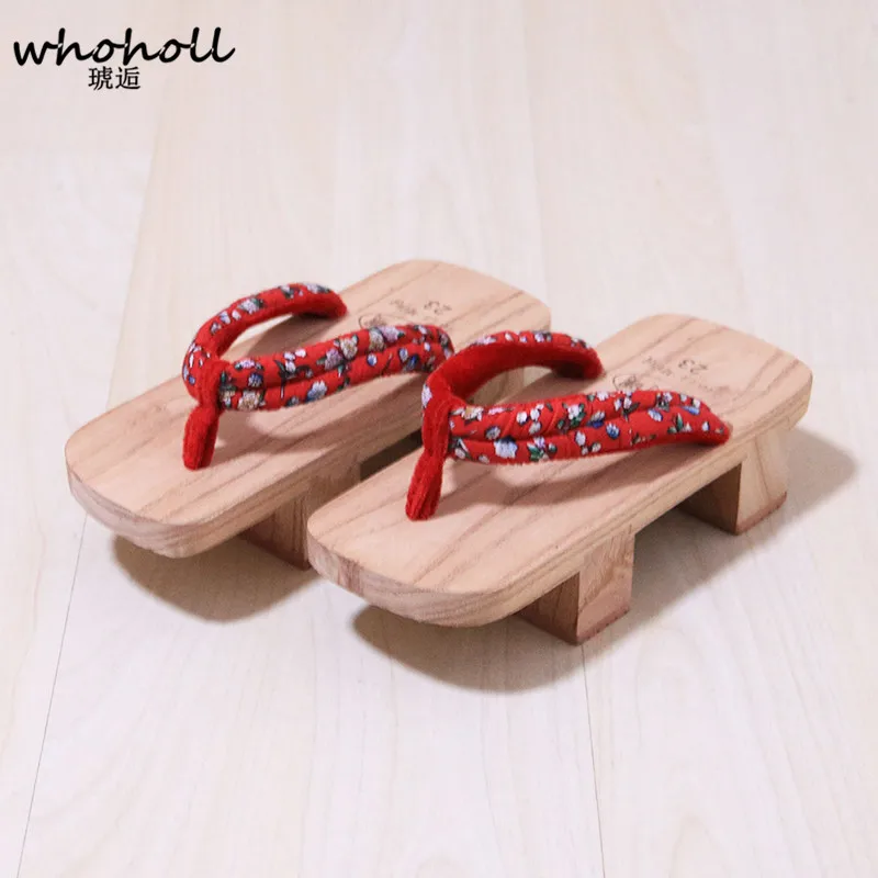 

Geta Man Sandals Japanese Geta Sandals Wooden Clogs Slippers Two-teeth Platform Flip-flops for Male COS 2019 Summer