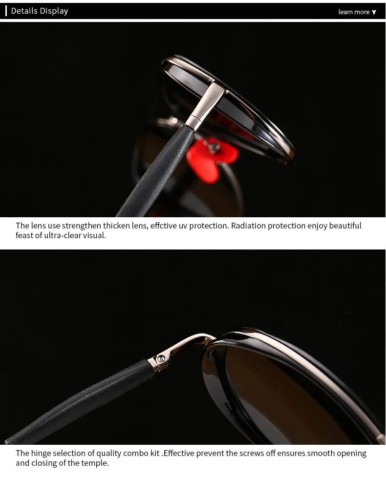 JackJad Modern Vintage Aviation Style Punk Sunglasses Red Nose Pad Men Polarized Brand Design Sun Glasses Oculos De Sol