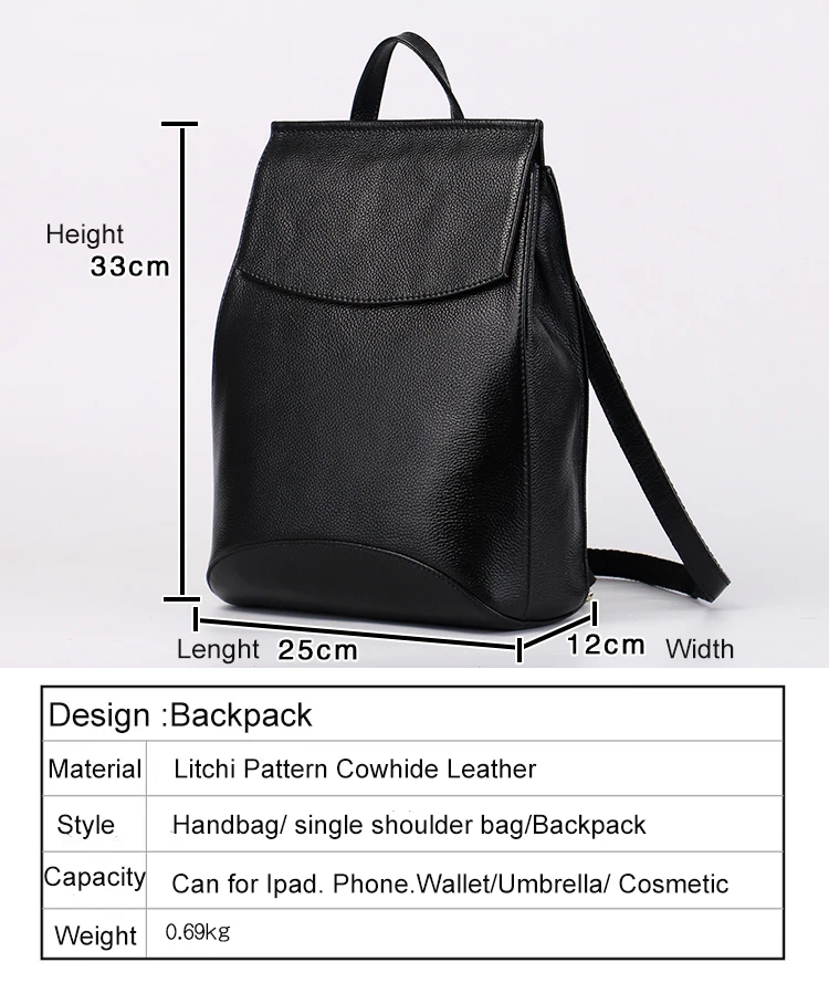 Модная женская сумка через плечо, женский многофункциональный рюкзак высокого качества из яловичного спилка для девочек-подростков