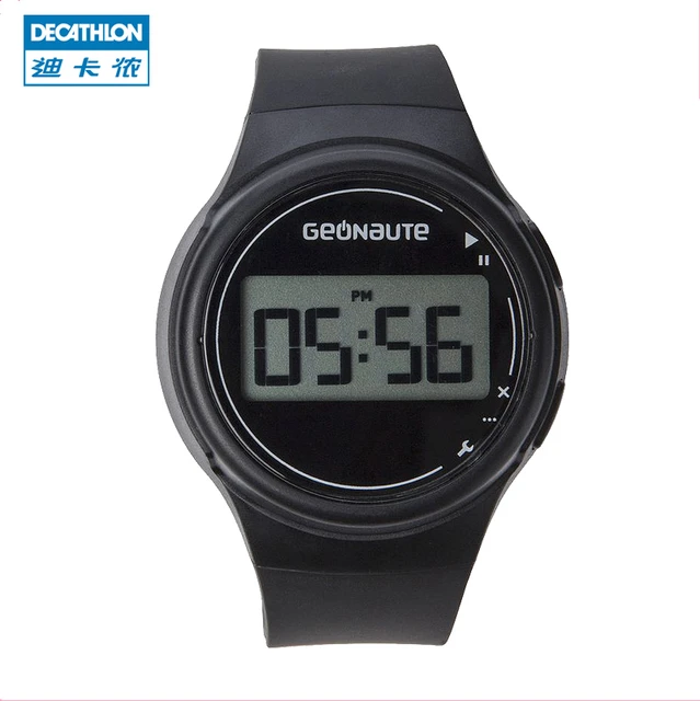 Reloj Cronómetro Running W100 Negro - Decathlon