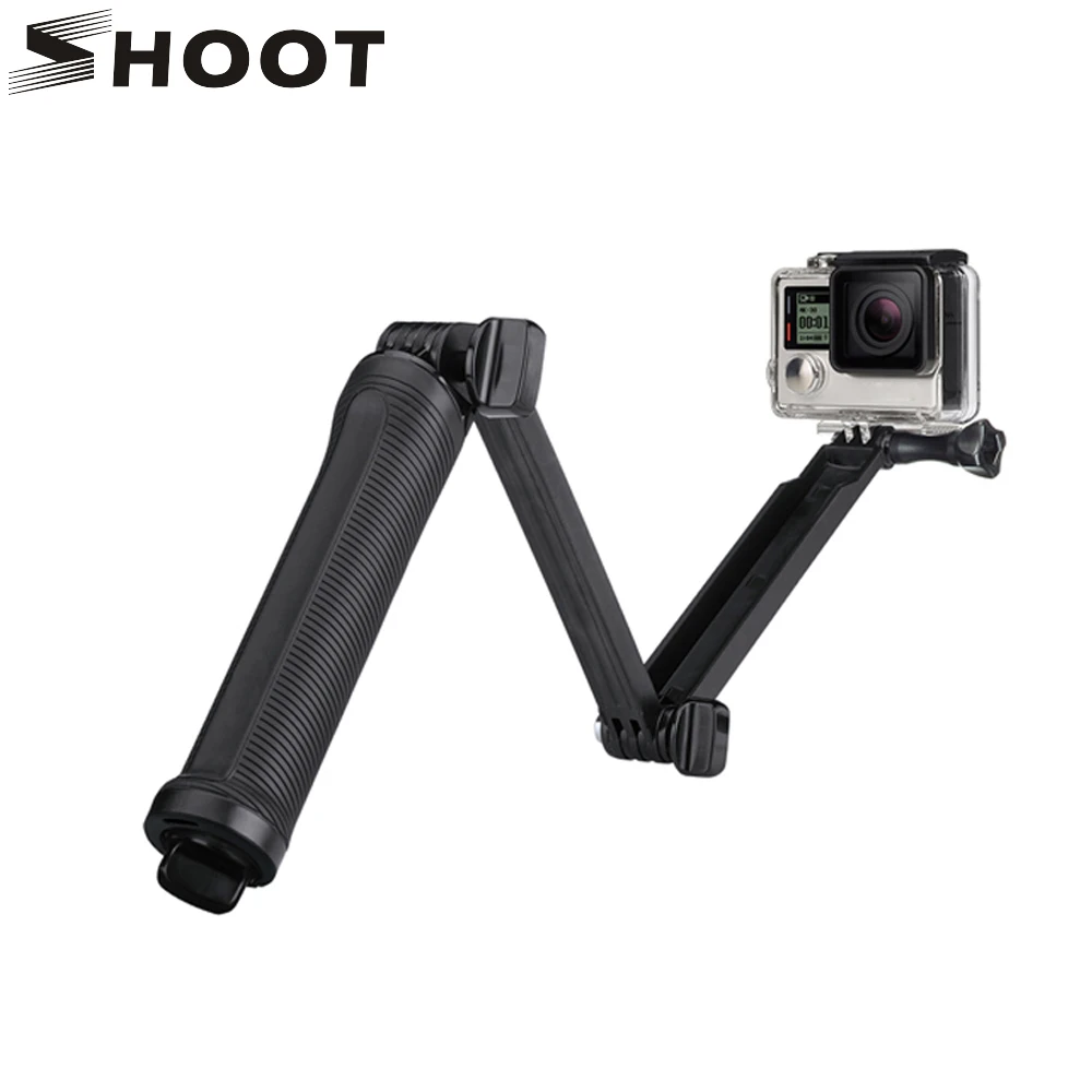 SHOOT Waterproof 3 Way Grip Monopod For GoPro Hero 5 3 4 Session SJCAM Eken h9