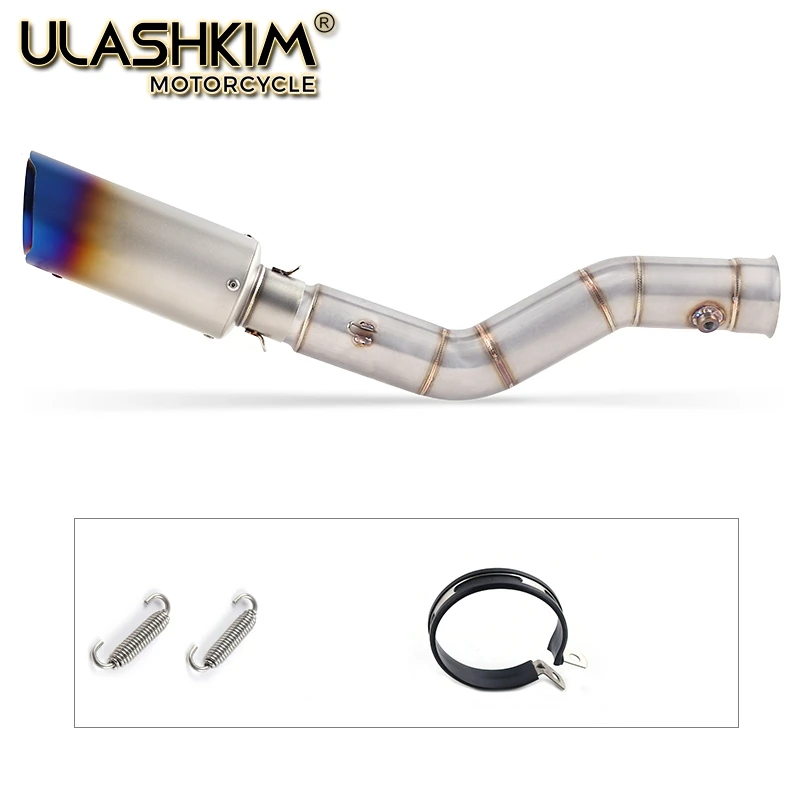 

Motorcycle Full Exhaust System Slip On For Yamaha YZF R1 YZR-R1 Contact Middle Link Pipe 2015 2016 2017