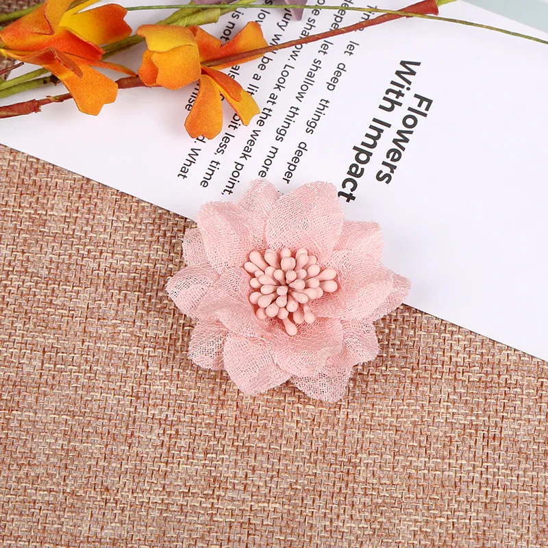 10 шт. шифоновый искусственный цветок ручной работы DIY тканевые цветы для свадебной вечеринки ремесло украшение дома DIY