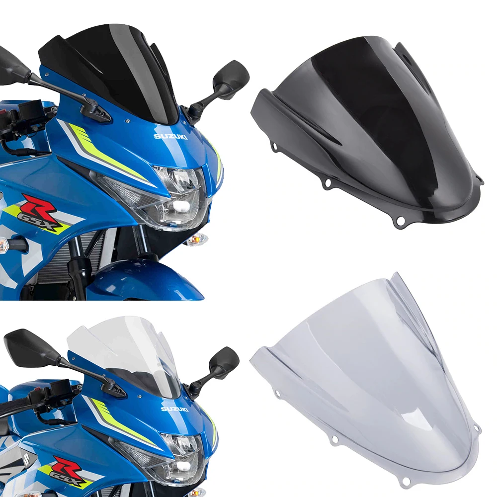 

Double BUbble Touring Racing Flyscreen Windshield Windscreen Wind Shield Protector for 2017-2018 Suzuki GSXR GSX-R G-SXR 125