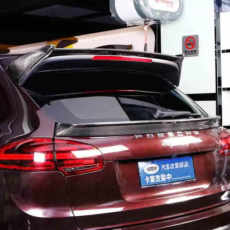 

Fit for Porsche Cayenne carbon fiber rear spoiler rear wing