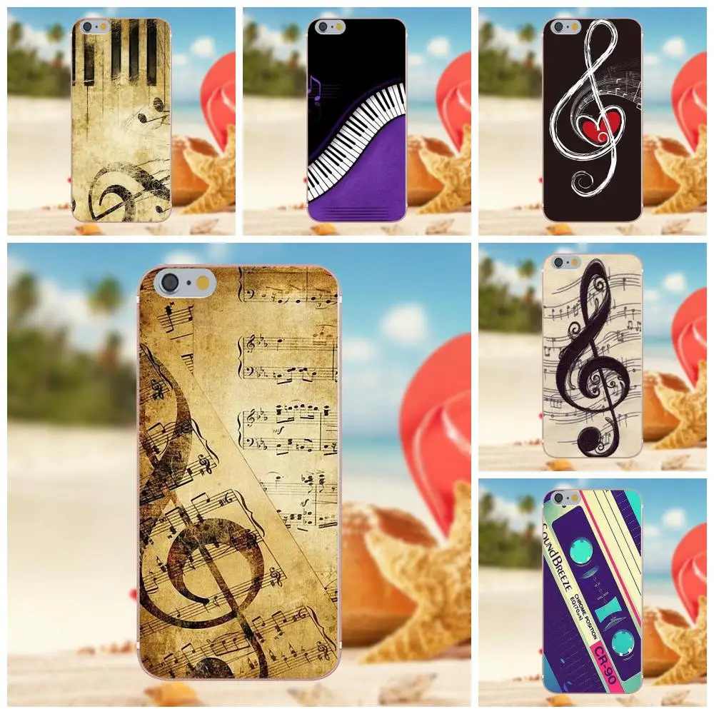 

Soft TPU Phone Case For Galaxy Alpha Core Note 2 3 4 S2 A10 A20 A20E A30 A40 A50 A60 A70 M10 M20 M30 Vintage Treble Clef Music
