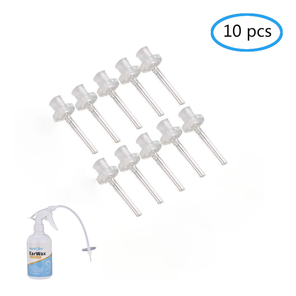10pcs Replacement Tube Nozzles Disposable Tips for Hailicare Ear Wax