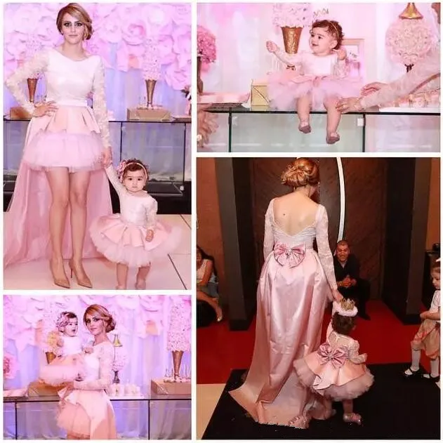 Zoete Witte/Roze Bloem Girl Trouwjurken Baby Meisjes Verjaardag Pageant Dress Elke Maat Zoete Witte/Roze Bloem Girl Trouwjurken Baby Meisjes Verjaardag Pageant Dress Elke Maat