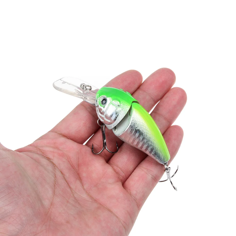 LINGYUE Fat Crankbait два совместных воблер, твердая приманка рыболовные приманки 85 мм 14,5 г рыболовные приманки гольян наживка isca искусственный Щука Pesca - Цвет: C3