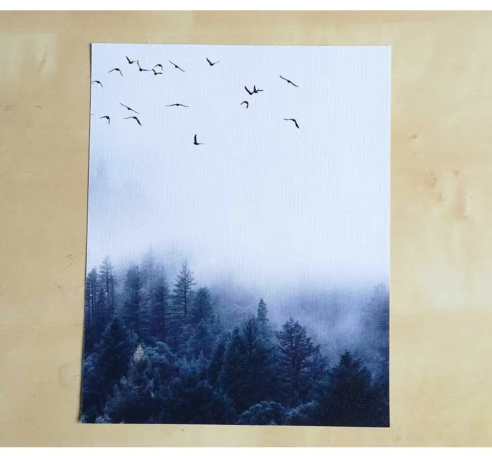 Canvas Poster Nordic Decor Forest Poster Painting Landscape Picture By Numbers On Canvas Wall Art Posters And Prints Living Room    (5)