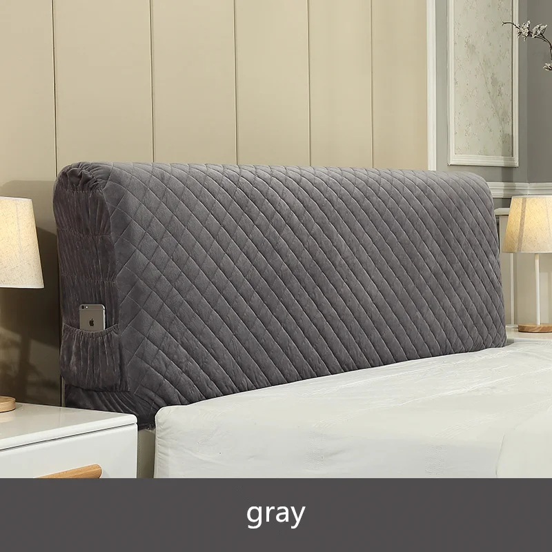  Nordic style Bed Cover 120-220cm All Inclusive Fabric Comforters Dust Proof Elastic Double Bed Head