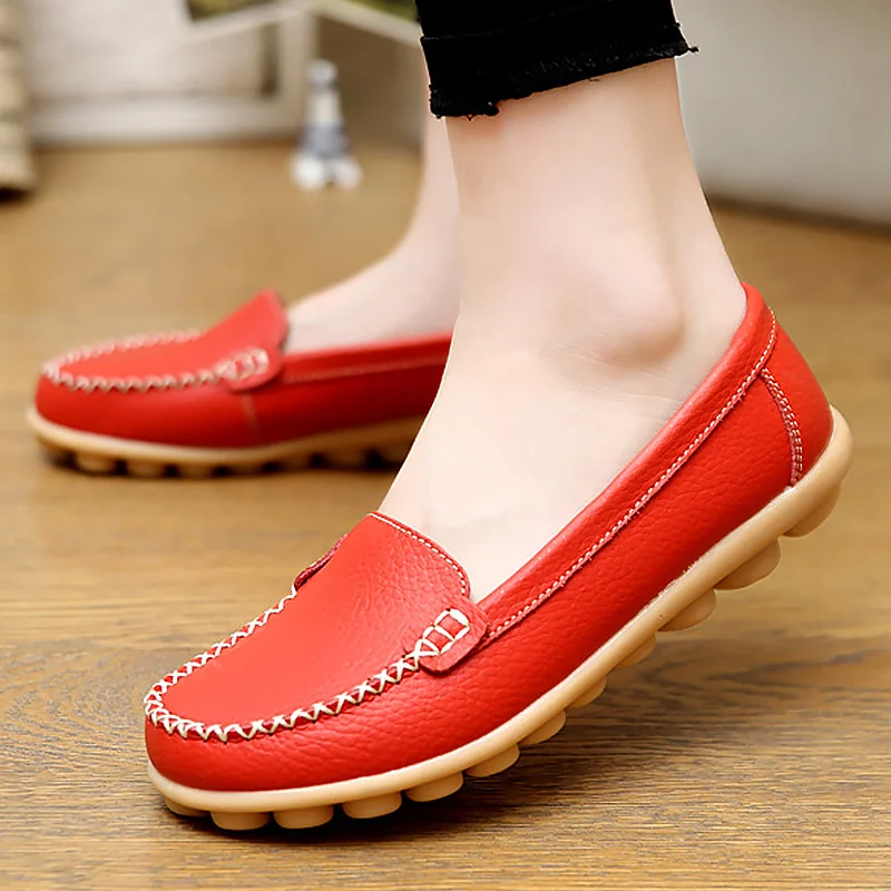 Boat-shoes-for-women-flats-shoes-rubber-solid-Ladies-shoes-genuine-leather-casual-shoes-round-toe (1)